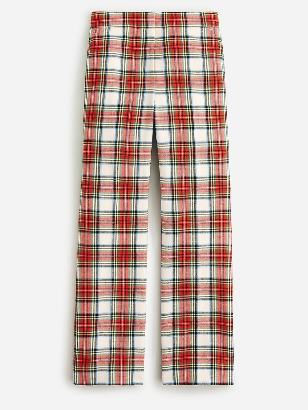 00 J. Crew Red Plaid Willa Cropped Flare Pants